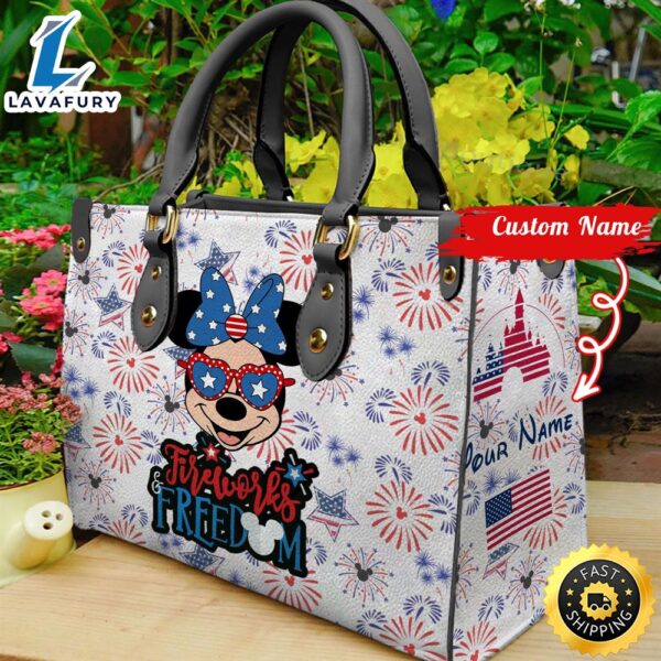 Minnie Mouse th July Women Leather Hand Bag