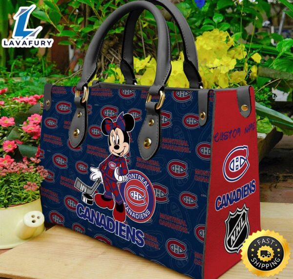 Montreal Canadiens NHL Minnie Women Leather Hand Bag