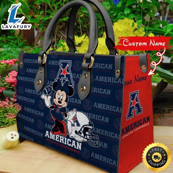NCAA American Athletic Conference Minnie Women Leather Hand Bag