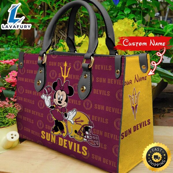 NCAA Arizona State Sun Devils Minnie Women Leather Hand Bag