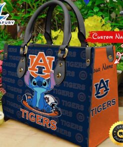 NCAA Auburn Tigers Stitch Women Leather Hand Bag