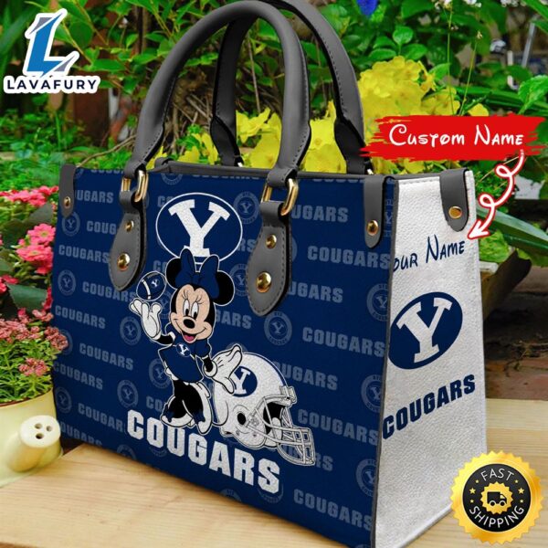 NCAA BYU Cougars Minnie Women Leather Hand Bag