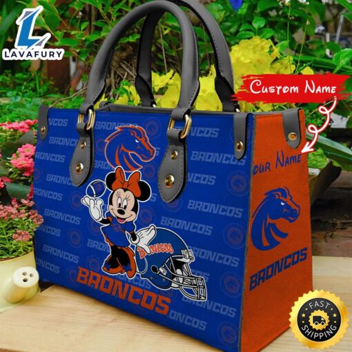 NCAA Boise State Broncos Minnie Women Leather Hand Bag