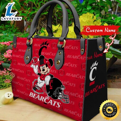 NCAA Cincinnati Bearcats Mickey Women Leather Hand Bag