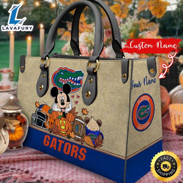 NCAA Florida Gators Mickey Autumn Women Leather Hand Bag