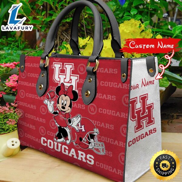 NCAA Houston Cougars Minnie Women Leather Hand Bag