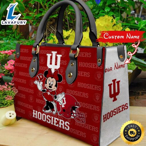 NCAA Indiana Hoosiers Minnie Women Leather Hand Bag