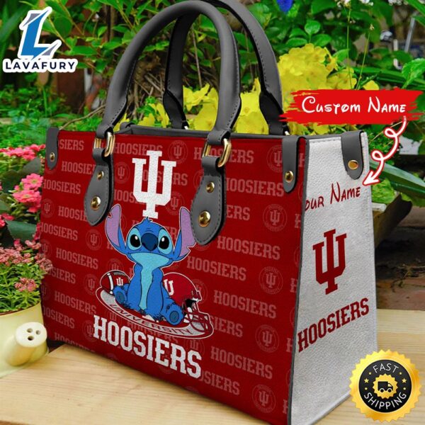 NCAA Indiana Hoosiers Stitch Women Leather Hand Bag