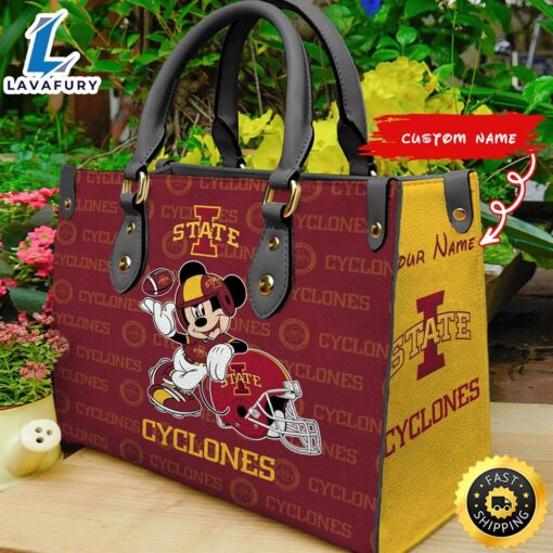 NCAA Iowa State Cyclones Mickey Women Leather Hand Bag