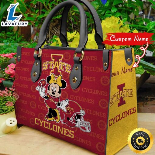 NCAA Iowa State Cyclones Minnie Women Leather Hand Bag