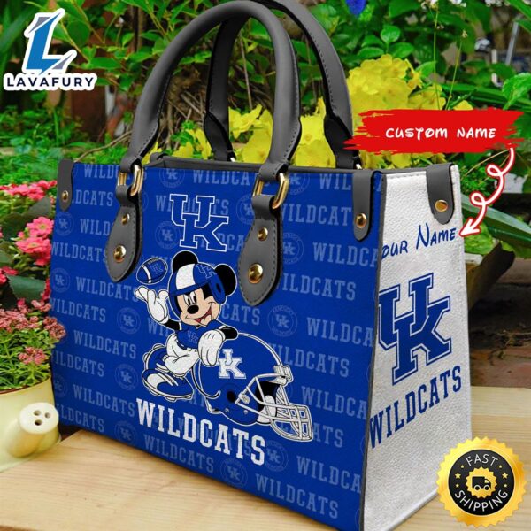 NCAA Kentucky Wildcats Mickey Women Leather Hand Bag