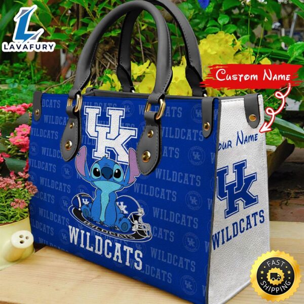 NCAA Kentucky Wildcats Stitch Women Leather Hand Bag