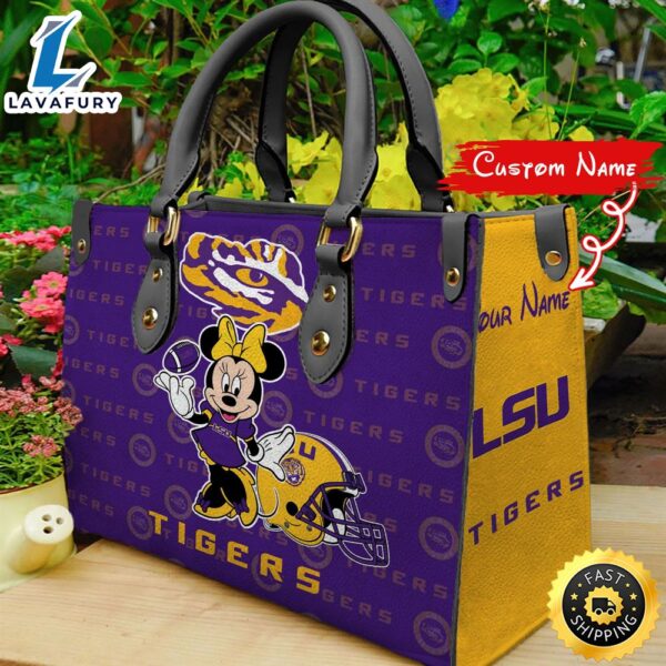 NCAA LSU Tigers Minnie Women Leather Hand Bag