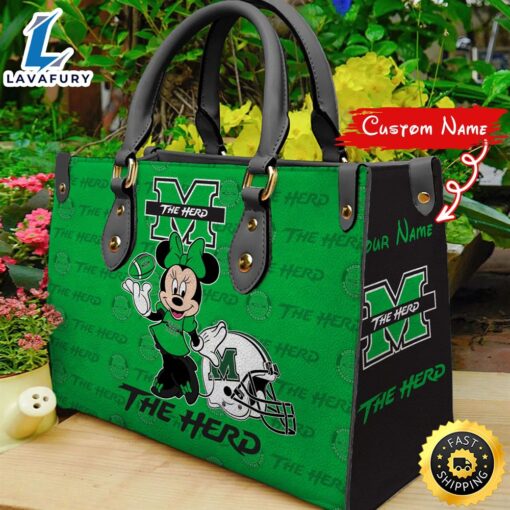 NCAA Marshall Thundering Herd Minnie Women Leather Hand Bag