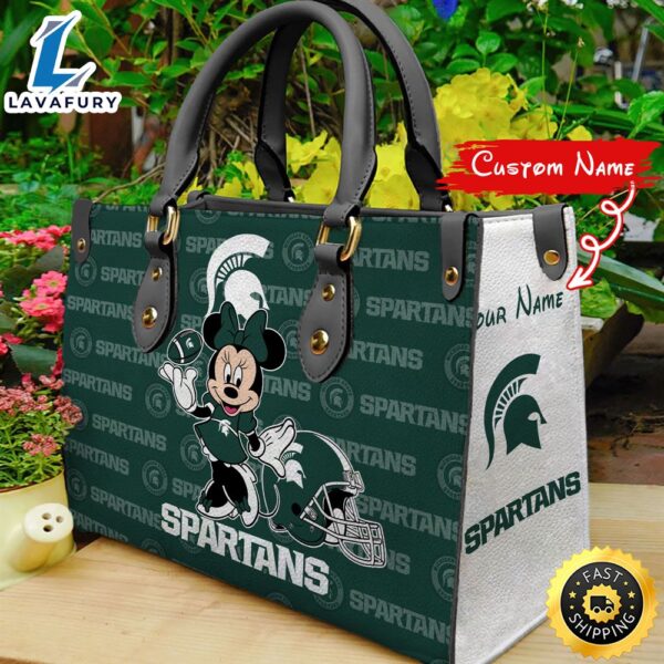 NCAA Michigan State Spartans Minnie Women Leather Hand Bag