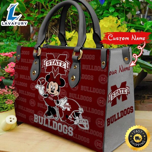 NCAA Mississippi State Bulldogs Minnie Women Leather Hand Bag