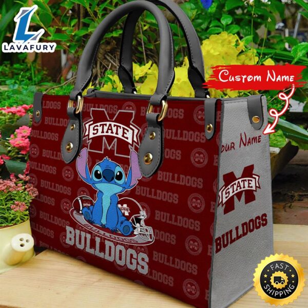 NCAA Mississippi State Bulldogs Stitch Women Leather Hand Bag