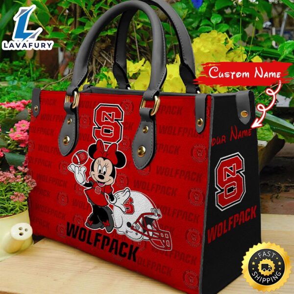NCAA NC State Wolfpack Minnie Women Leather Hand Bag