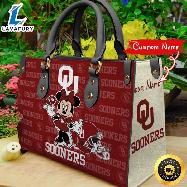 NCAA Oklahoma Sooners Minnie Women Leather Hand Bag