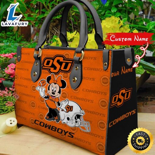 NCAA Oklahoma State Cowboy Minnie Women Leather Hand Bag