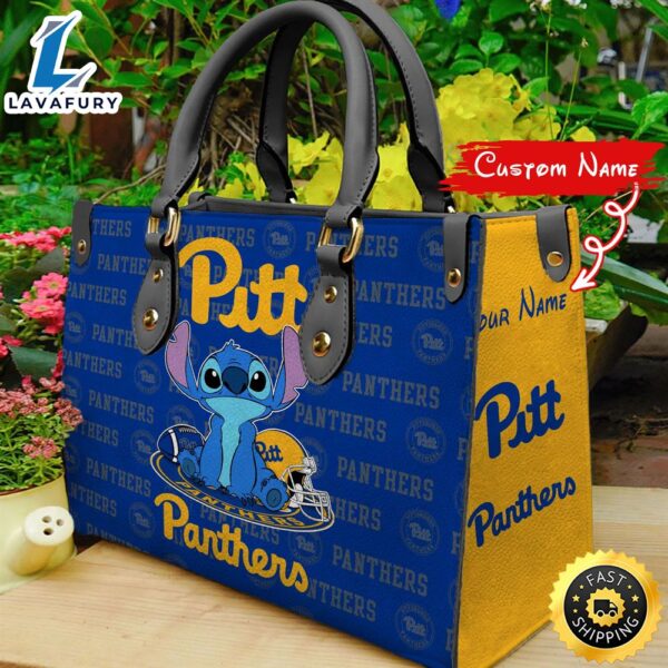 NCAA Pittsburgh Panthers Stitch Women Leather Hand Bag