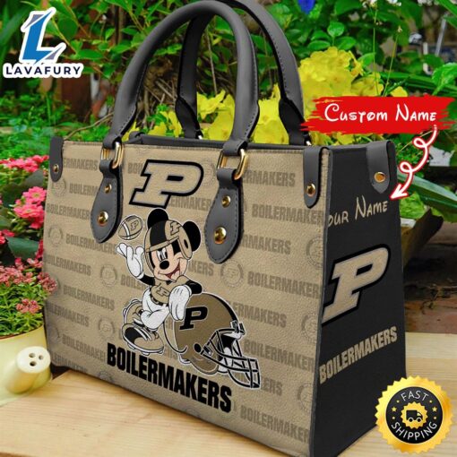 NCAA Purdue Boilermakers Mickey Women Leather Hand Bag