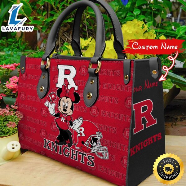 NCAA Rutgers Scarlet Knights Minnie Women Leather Hand Bag