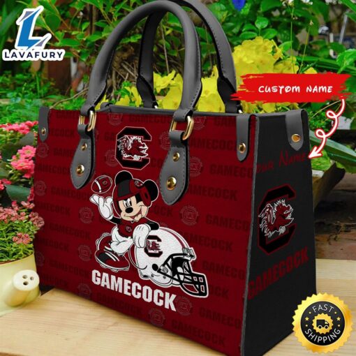 NCAA South Carolina Gamecocks Mickey Women Leather Hand Bag