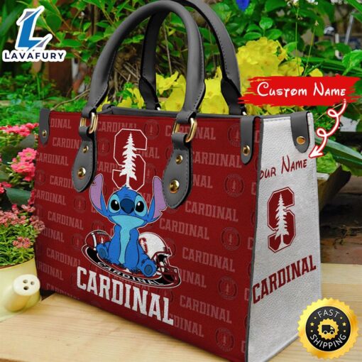 NCAA Stanford Cardinal Stitch Women Leather Hand Bag