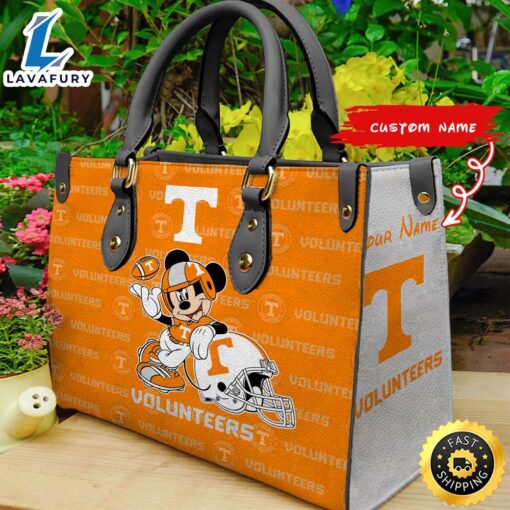 NCAA Tennessee Volunteers Mickey Women Leather Hand Bag