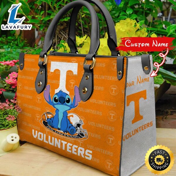 NCAA Tennessee Volunteers Stitch Women Leather Hand Bag