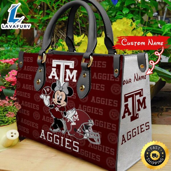 NCAA Texas A_M Aggies Minnie Women Leather Hand Bag