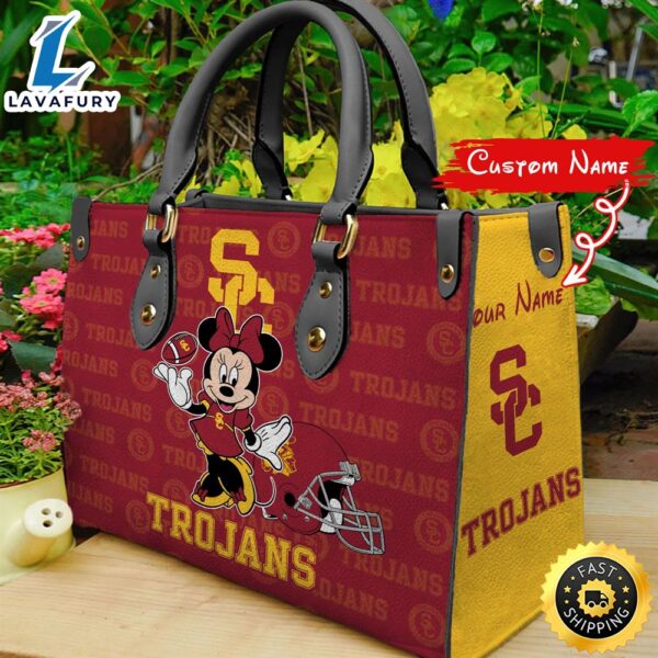 NCAA USC Trojans Minnie Women Leather Hand Bag