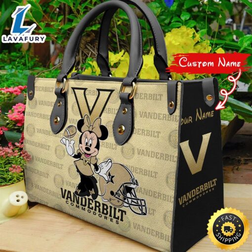 NCAA Vanderbilt Commodores Minnie Women Leather Hand Bag