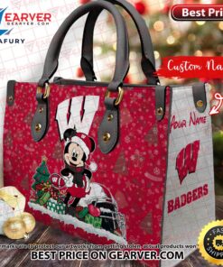 NCAA Wisconsin Badgers Mickey Christmas…