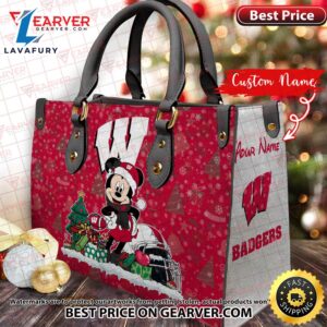NCAA Wisconsin Badgers Mickey Christmas…