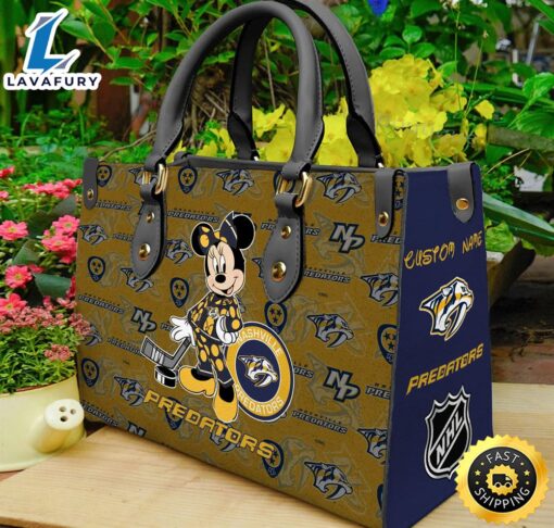 Nashville Predators NHL Minnie Women Leather Hand Bag