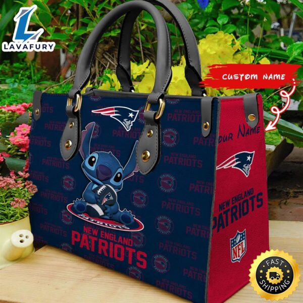 New England Patriots Stitch Women Leather Hand Bag