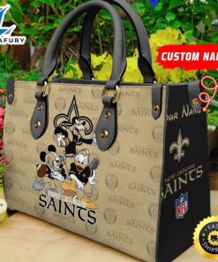 New Orleans Saints Disney Women Leather Bag