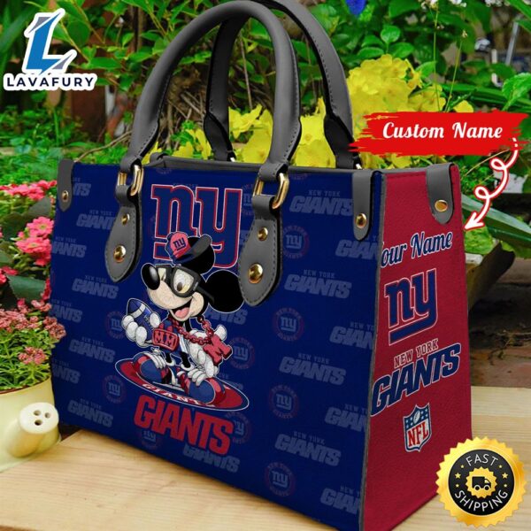 New York Giants Mickey Retro Women Leather Hand Bag