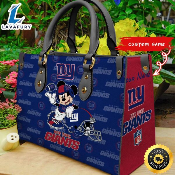 New York Giants Mickey Women Leather Hand Bag