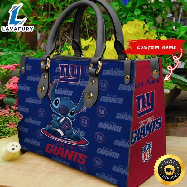 New York Giants Stitch Women Leather Hand Bag