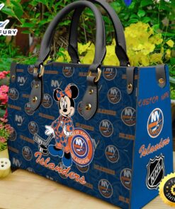 New York Islanders NHL Minnie Women Leather Hand Bag