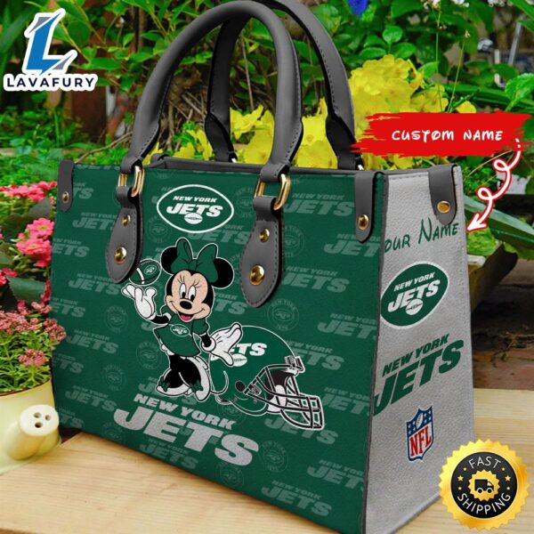 New York Jets Minnie Women Leather Hand Bag
