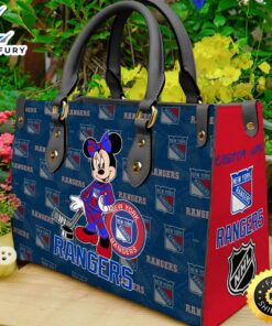 New York Rangers NHL Minnie Women Leather Hand Bag