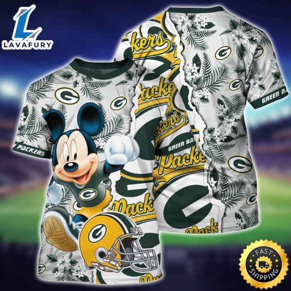 Nfl Green Bay Packers Mickey Mouse 3d Shirt