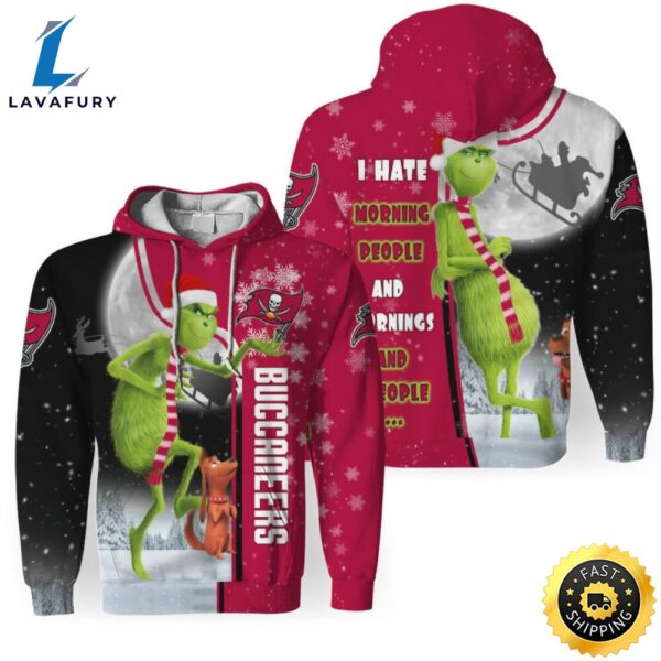 Nfl Tampa Bay Buccaneers The Grinch Christmas Pullover Hoodie