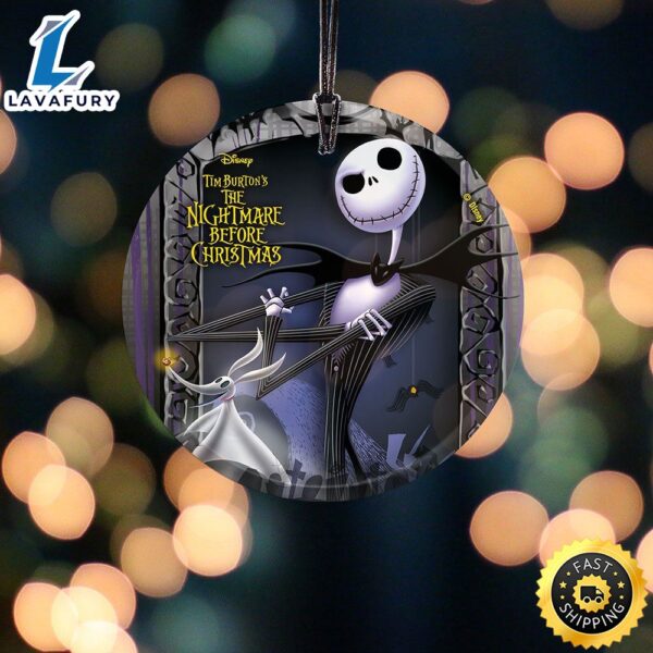 Nightmare Before Christmas Ornament Personalized, Christmas Family Ornament
