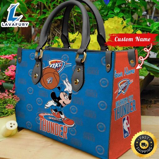 Oklahoma City Thunder NBA Minnie Women Leather Hand Bag