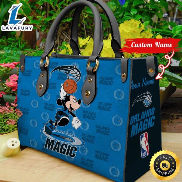 Orlando Magic NBA Mickey Women Leather Hand Bag